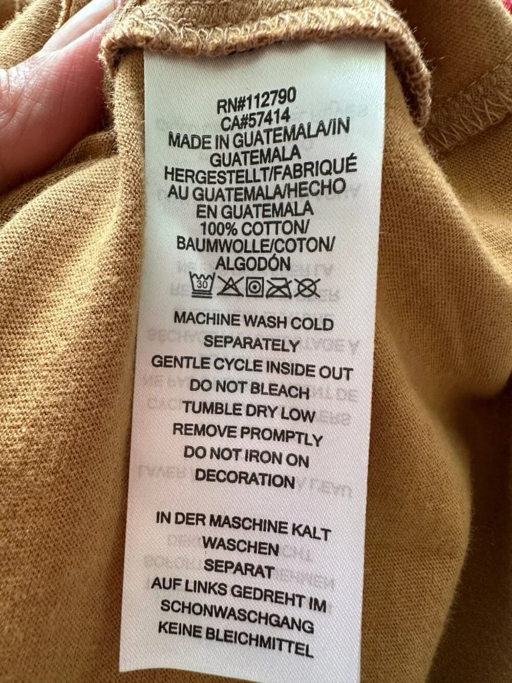 True Religion Men's Graphic Crew Neck Tee Shirt Tan Size Medium